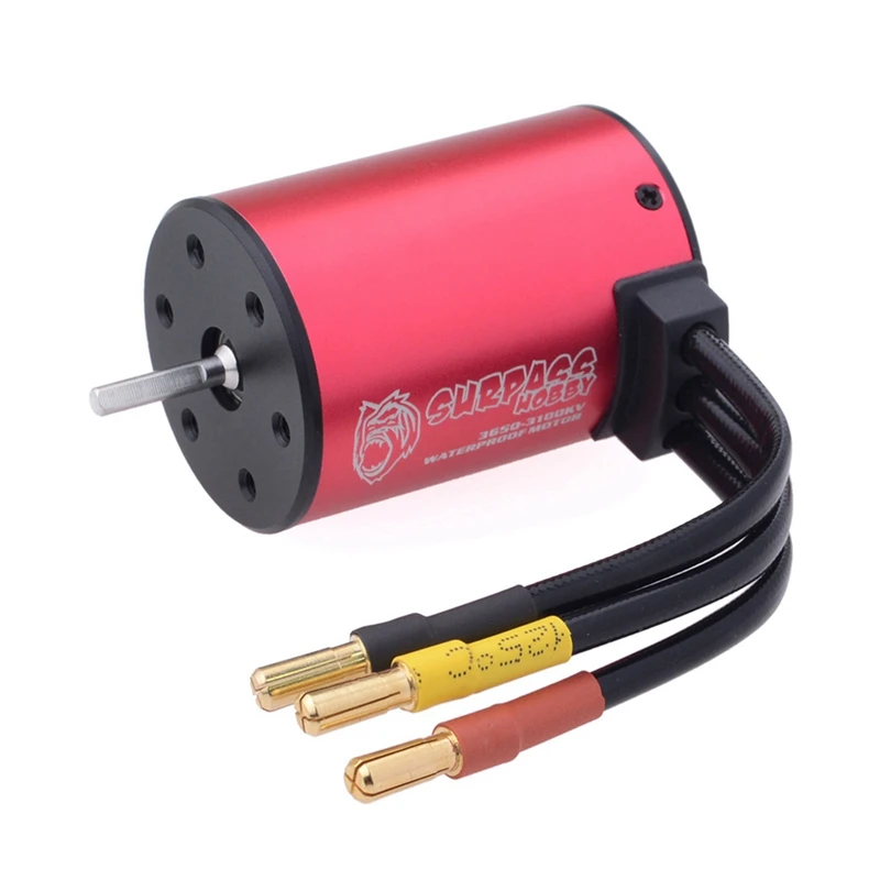 

SURPASS HOBBY KK 3650 3100KV Waterproof Brushless Motor +45A ESC+S0600M 6KG Servo for 1/10 RC Car