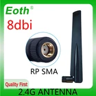 EOTH 1 2 шт. 2,4g 5,8g антенна 8dbi sma Розетка wlan Wi-Fi двухдиапазонный iot модуль маршрутизатор tp link сигнальный приемник антенна с высоким коэффициентом усиления