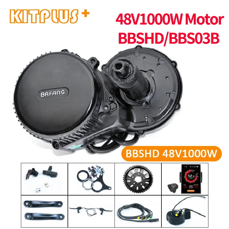 

Мотор Bafang BBS03 48 В, 1000 Вт, мотор Bafang для самостоятельной сборки, комплект для электрического велосипеда 8Fun BBSHD, электромотор, мотор для велосип...