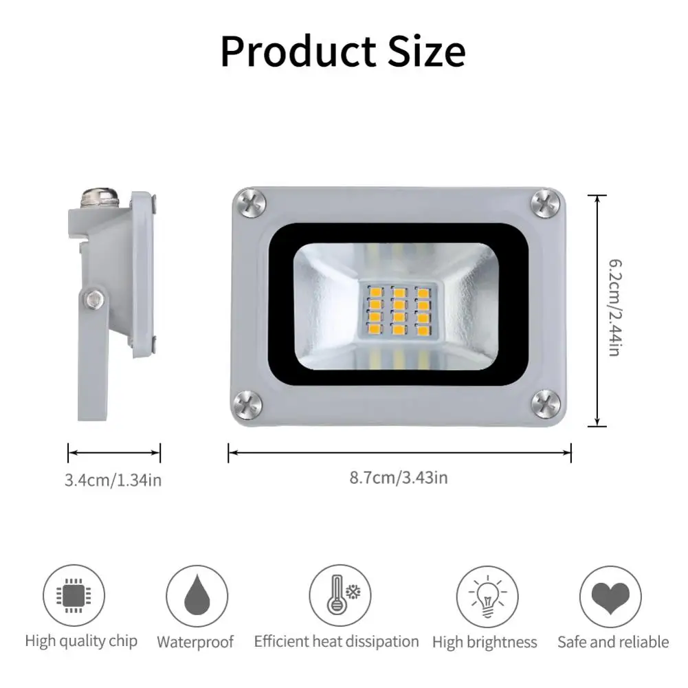 10W 220V Светодиодный прожектор светильник напольный s 720LM 10 светодиодный SMD5730