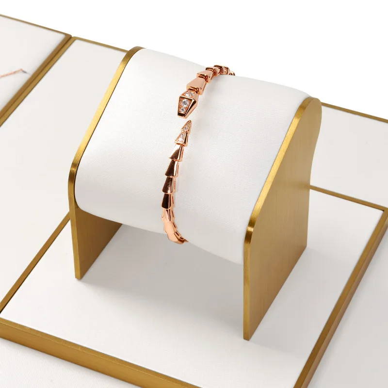 Metal jewelry display props light luxury jewelry display rack high-grade necklace ring bracelet display rack