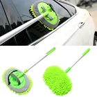 Супервпитывающая мягкая Швабра для мытья автомобиля, инструмент для мытья окон, уход за автомобилем, детейлинг, регулируемая пыль, восковая швабра, автомобильные аксессуары