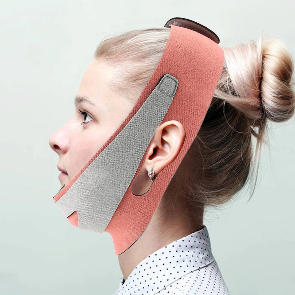 

V коррекция лица бандаж для расслабления лица Подтяжка для похудения форма ремня подтяжка для уменьшения двойного веса для лица и подбородк...