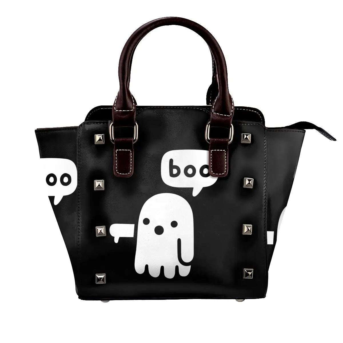 

Призрак неодобрения Хэллоуин Сумка через плечо ужасная мультяшная дорожная кожаная сумка женские винтажные сумки россыпью