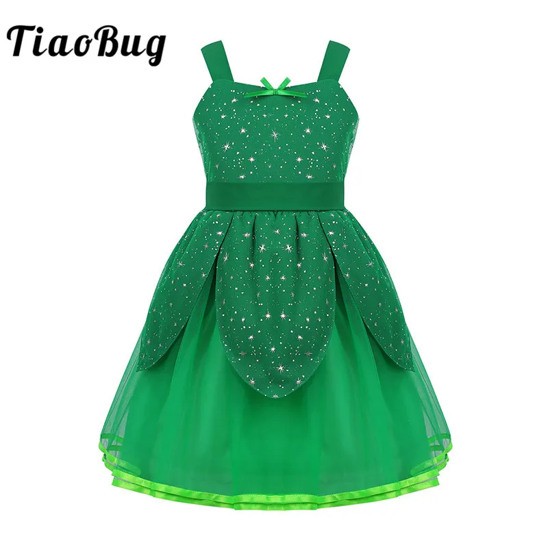 TiaoBug Новые блестящие Снежинка со звездным принтом сказочной принцессы