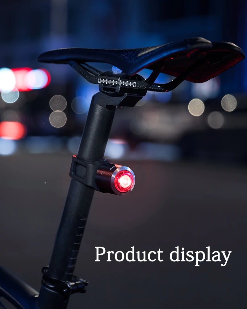ROCKBROS USB Перезаряжаемый IPX5 задний светильник мини светодиодный MTB дорожный задние фары велосипеда 5 люмен Водонепроницаемый Интеллектуальный велосипедный светильник