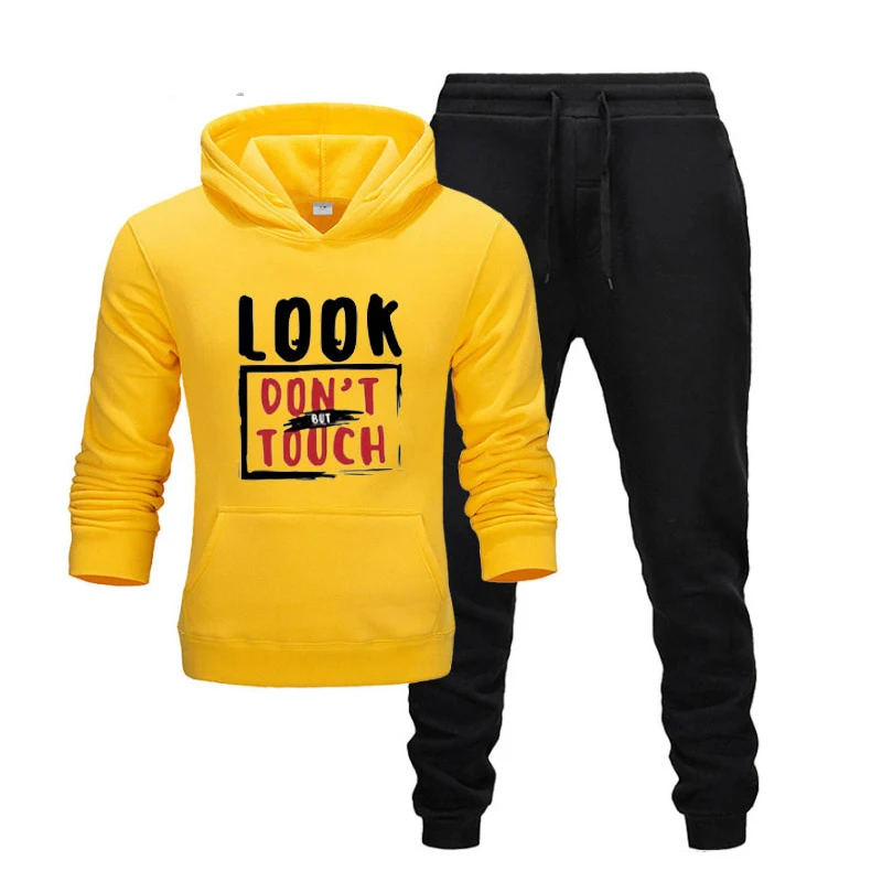 Мужской спортивный костюм из двух предметов толстовка с капюшоном и штаны |