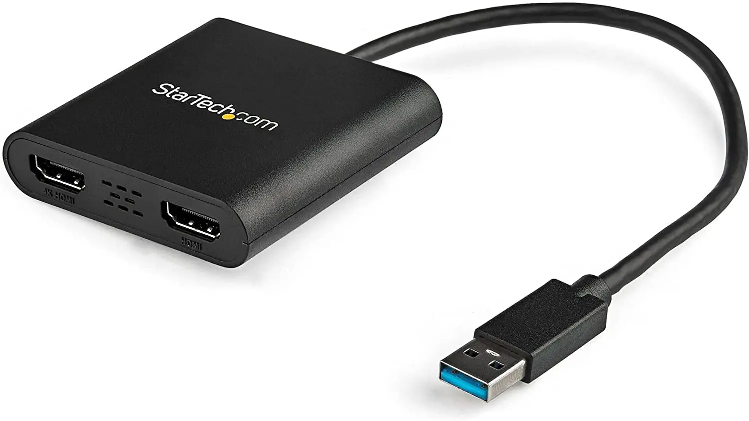 

Адаптер StarTech.com с USB 3,0 на два HDMI-1x4K 30 Гц и 1x1080p-Внешняя видеокарта и видеокарта-USB Type-A на HDMI Dual