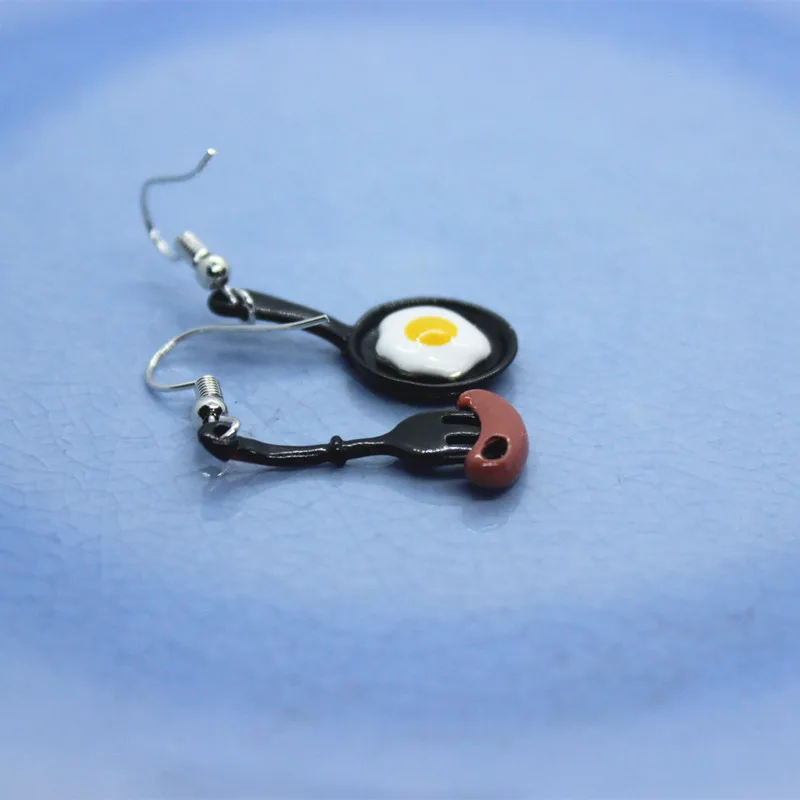 Серьги с эмалью для женщин забавные креативные эмалированные серьги в виде