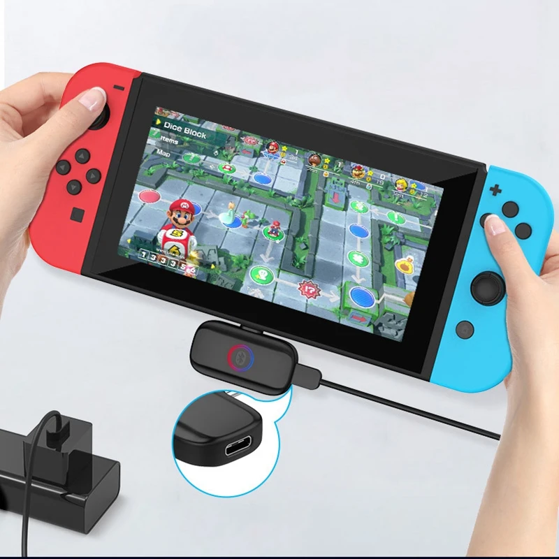 Беспроводной Bluetooth o передатчик USB PD2.0 адаптер для Nintendo Switch совместим с наушниками