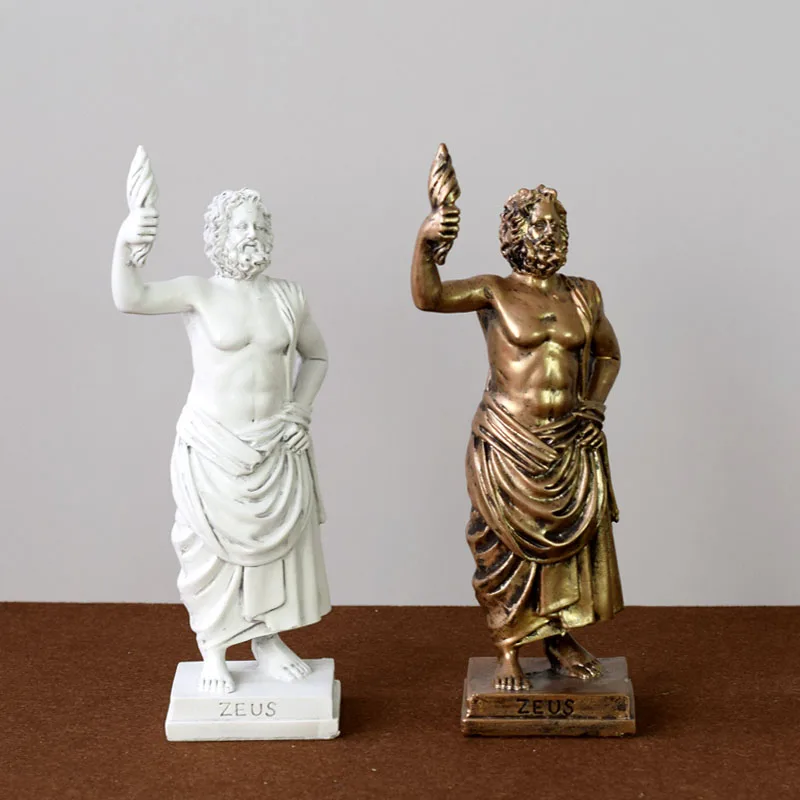 

CREATIVE MURALS EUROPEAN-STYLE FIGURE DECORATION ZEUS SCULPTURE ARTWORK CREATIVE HOME DECORATION GREEK TOURIST ORNAMENTS GIFTS