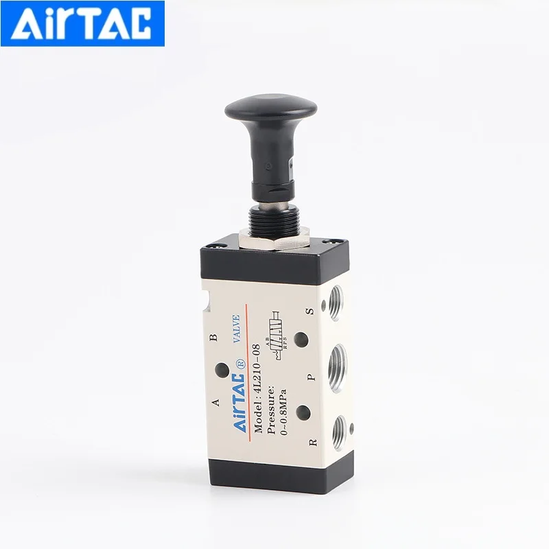 

Airtac Push Pull Valve 4L Sries 5/2 Way Solenoid Valve 4L110 4L210 4L310 Pneumatic Switch Manual Valve