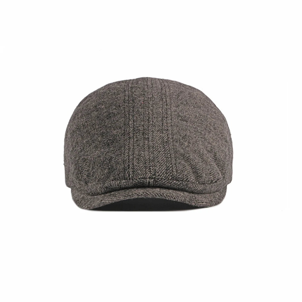 Korean Wool Winter Hats For Men New Patterned Hat British Woolen Beret Damski Caps Warm Painter Bere Petten Voor Mannen Baret | Аксессуары
