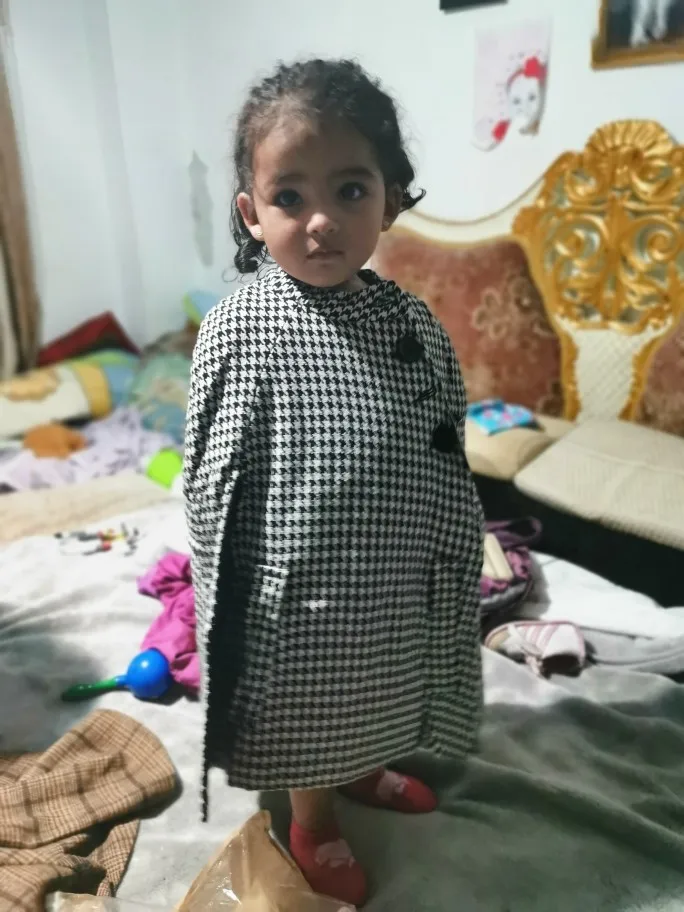 2021 Весенняя детская одежда для девочек Теплая плотная куртка плащ в клетку