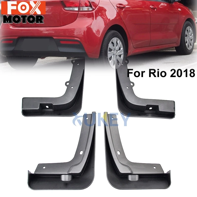 

Set Molded Car Mud Flaps For Kia Rio 2017 2018 2019 YB Hatchback Mudflaps Splash Guards Mudguards Fender Front Rear Styling