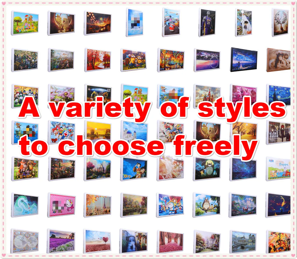 1000 штук пазлы для взрослых Детские ландшафтные Мультяшные Развивающие игрушки