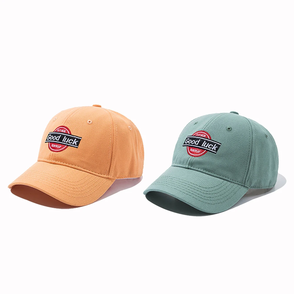 

GOOD LUCK Embroidery Women's Baseball Cap Snapback Men's Hat Kpop Hip-hop Summer Hat Accessories Cotton Cotton Sun Hat BQM215