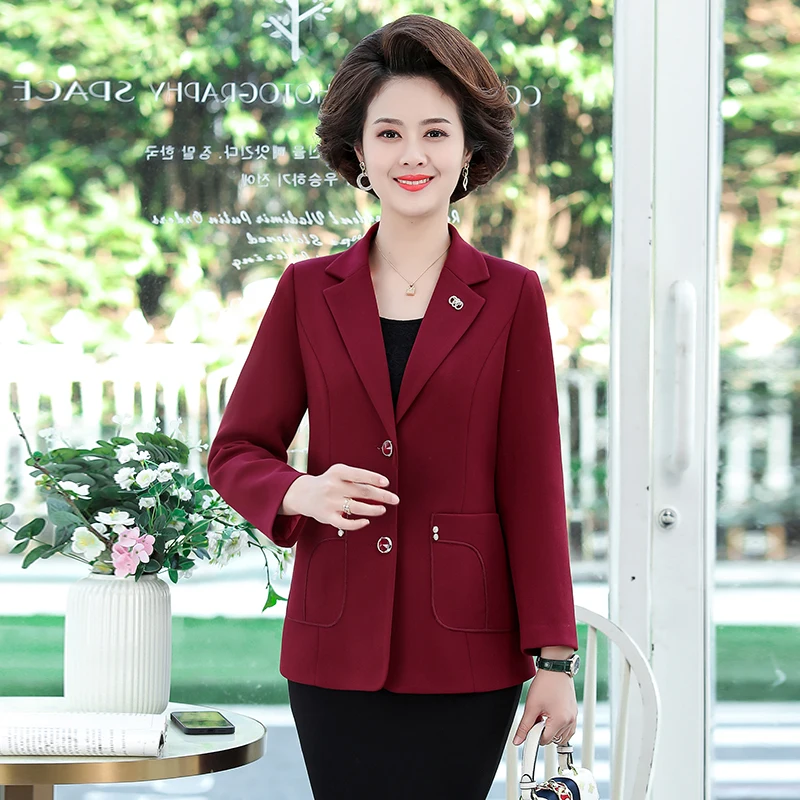 Khaki Suit Jacket Women Loose Blazer Spring Fall Blazers Korean Office Green Blazer Lady Business Blazers Casual Coat Mujer New