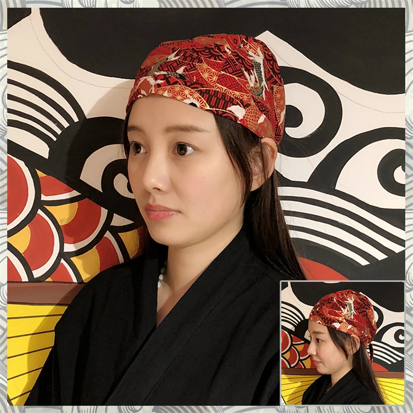 Кепка шеф повара для ресторана с принтом суши японский стиль рабочая одежда