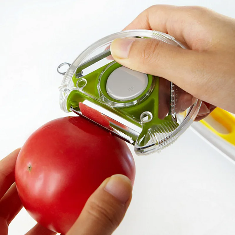 3-в-1 вращающийся Очиститель Многофункциональный Кухня инструмент
