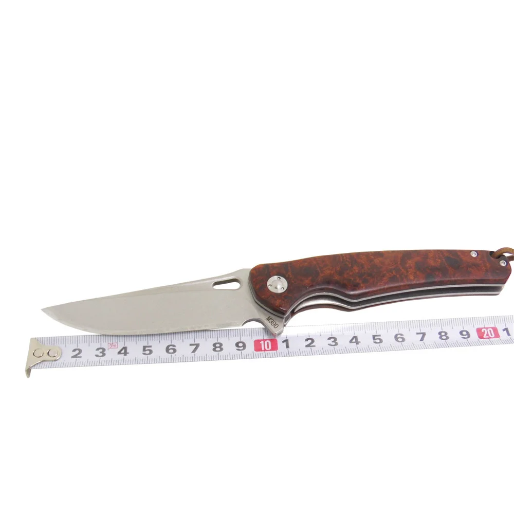 

MASALONG Super Hardness Survival Knives Imported Red Shadow Wood Handle Knife Hunting Camping Pocket Blade Kni174