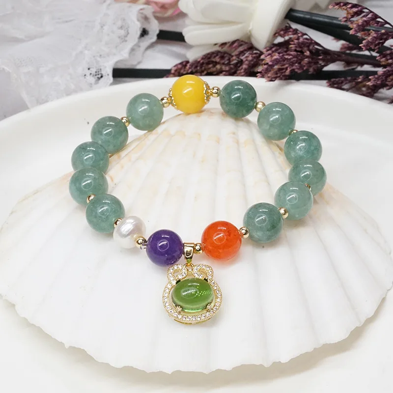 Натуральный агат красочный драгоценный камень передача благословение Тыква