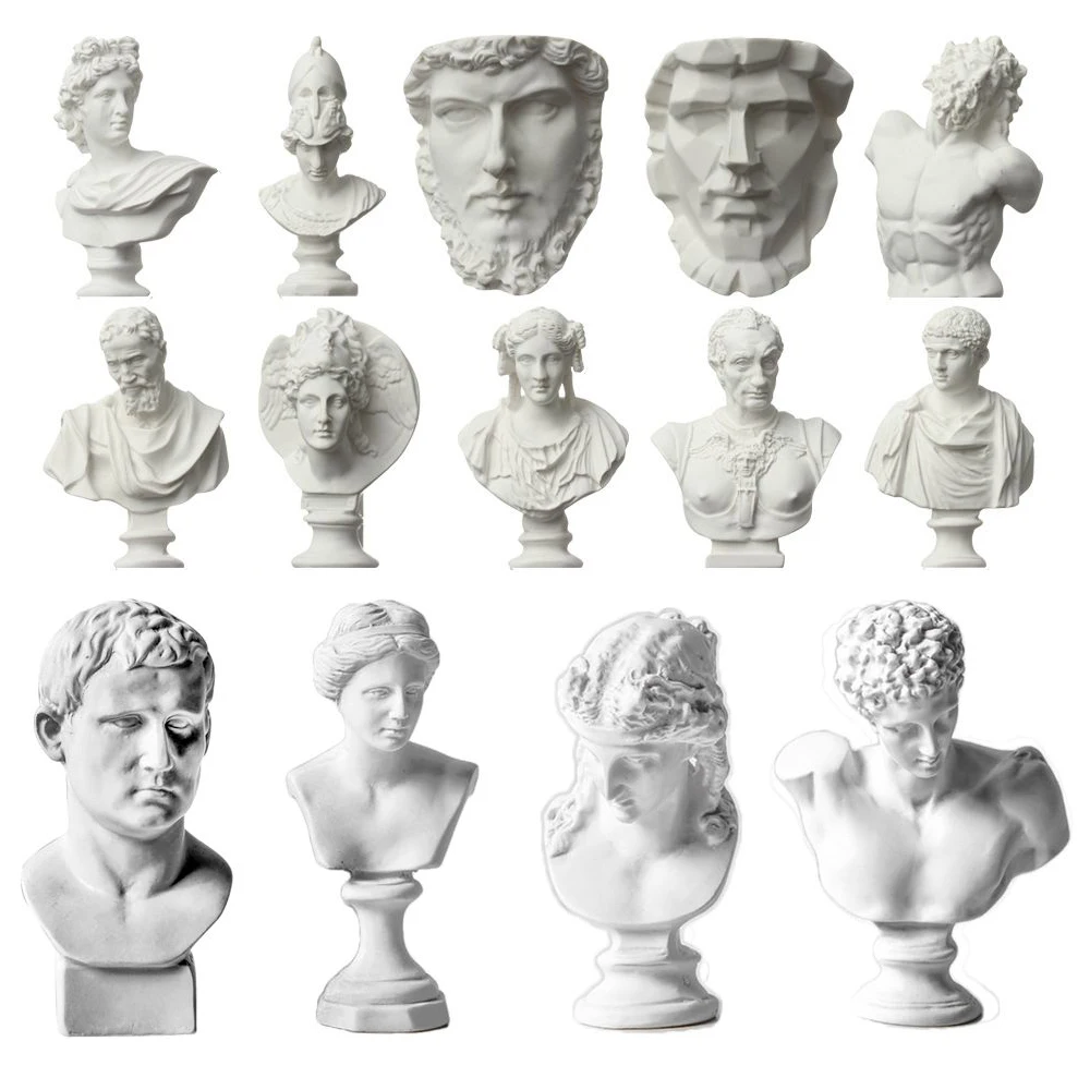 7 см мини гипсовый бюст портреты знаменитости гипсовая статуя греческая