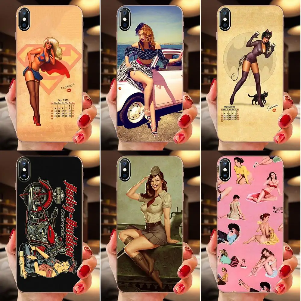 Pinup Girls Pin Up Girl для Huawei P7 P8 P9 P10 P20 P30 Lite Mini Plus Pro Y9 Prime P Smart Z 2018 2019 мягкий чехол из