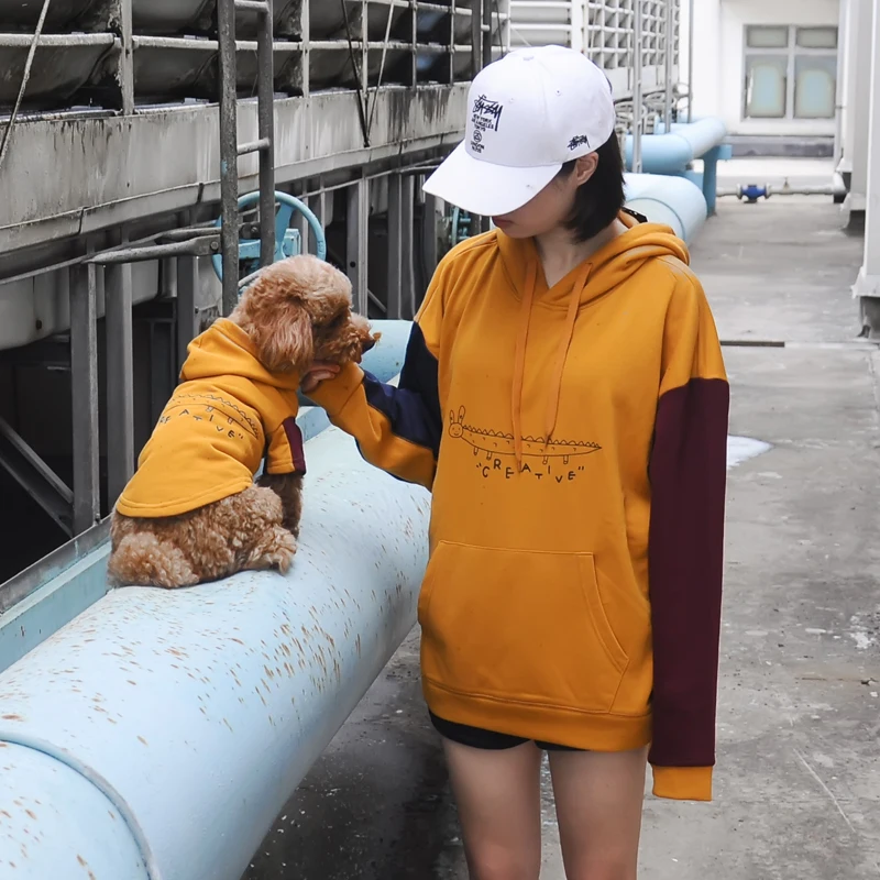 

Winter Pet Clothes Cat Dog Clothes For Dogs Cotton Parent-Child Dog Clothing Hoodie Coat Jacket Sweater Pet Costume For Dogs