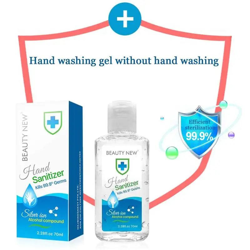 70 мл Антибактериальный Дезинфицирующий Гель для рук одноразовый