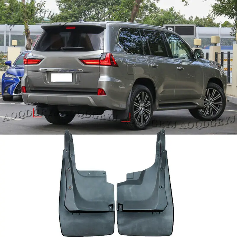 

Fits For Lexus LX570 2016-2021 ABS Rear Fenders Mudguard Mud Flaps Splash Guards Moulding Car Accessories 2PCS