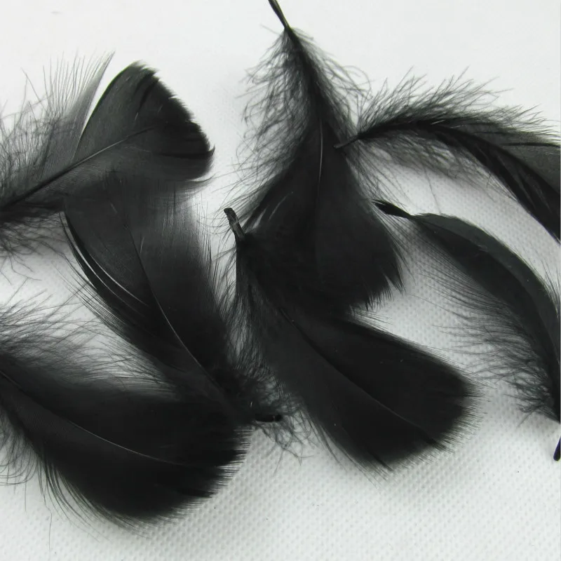 500 шт натуральные окрашенные гусиные перья для украшения дома поделок своими