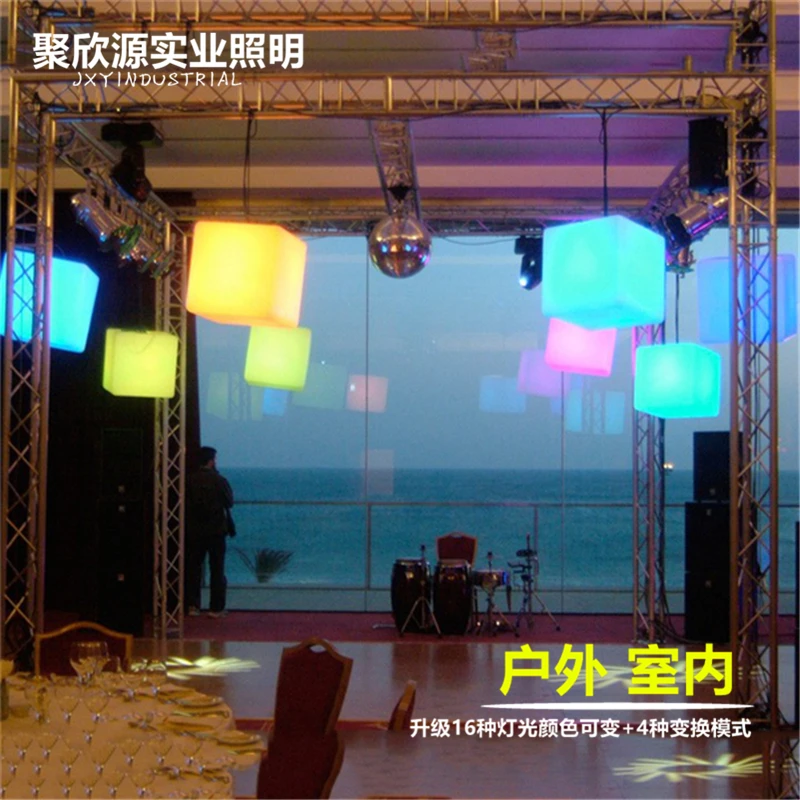 led подсветка мебель, водонепроницаемый 40*40 см led куб стул барный стул, led сиденье перезаряжаемое для бара Рождество