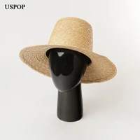 uspop 2020 new women straw hats high crown sun hats wide brim beach hats