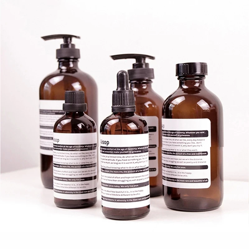 

Glass Bottle Soap Shampoo Bottle Storage Liquid Hand Sanitiser Shower Gel Storage Bottle Organizer Bathroom Organizer Dispenser