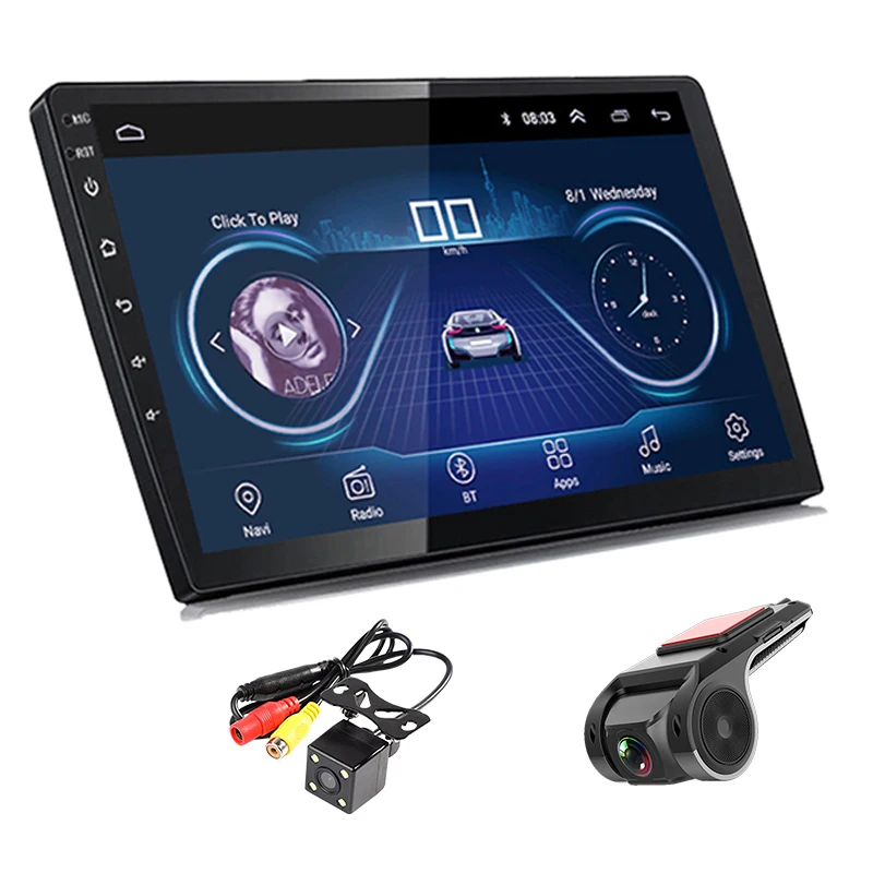 Автомагнитола 2 Din 9 дюймов mp5 Android 8 1 поддержка Wi-Fi Bluetooth GPS двойной USB APP FM SD