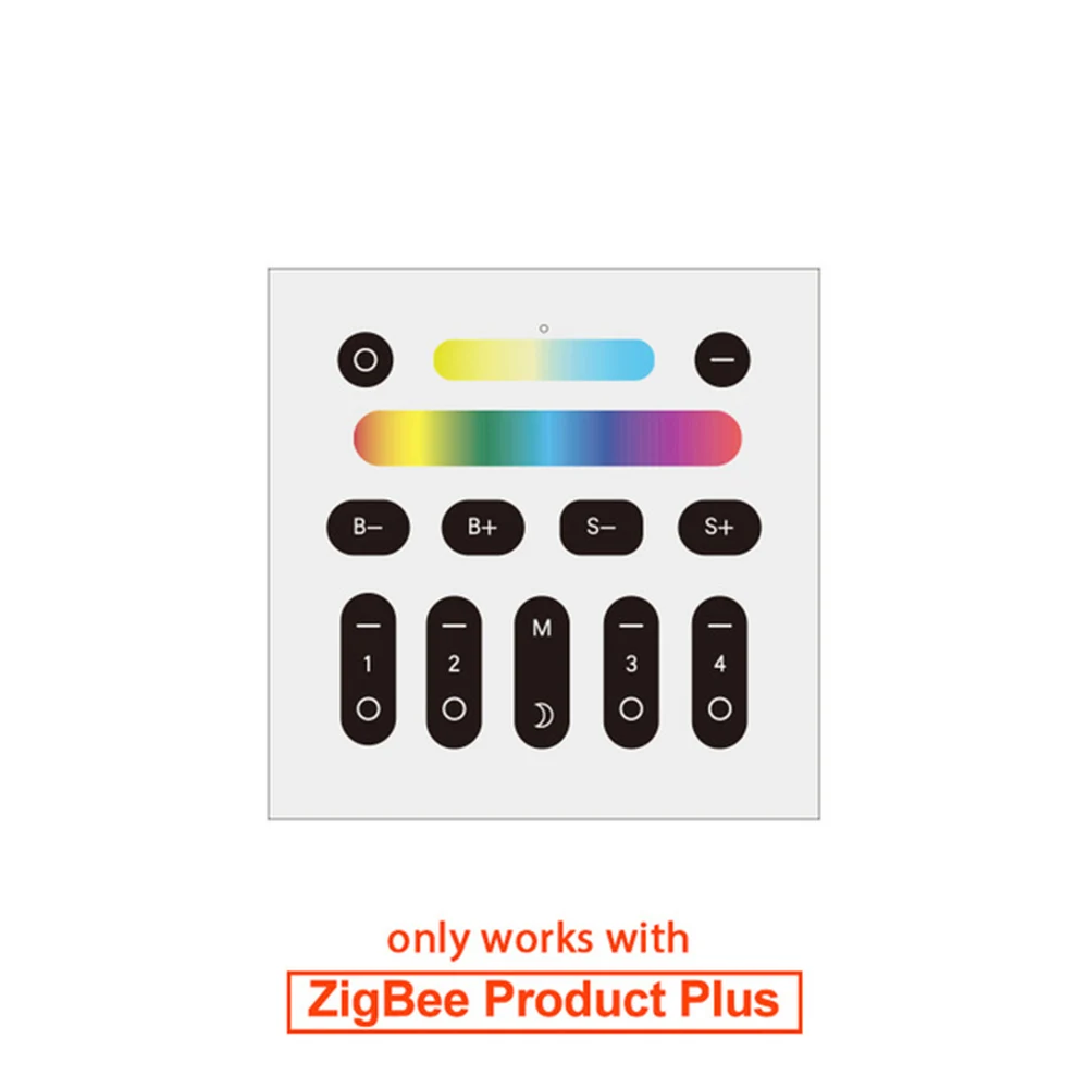 Zigbee умная Светодиодная лампа RGBCCT 6W AC110V 220V 6 Zone дистанционное управление E26 E27 светодиодный светильник, совместимый с Amazon Alexa Zigbee Hub