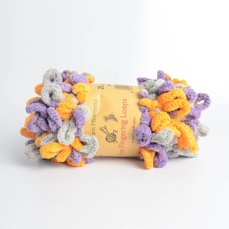 5 шт. = 500 г пушистая петля для пальцев крупная синель пряжа вязания крючком ручная