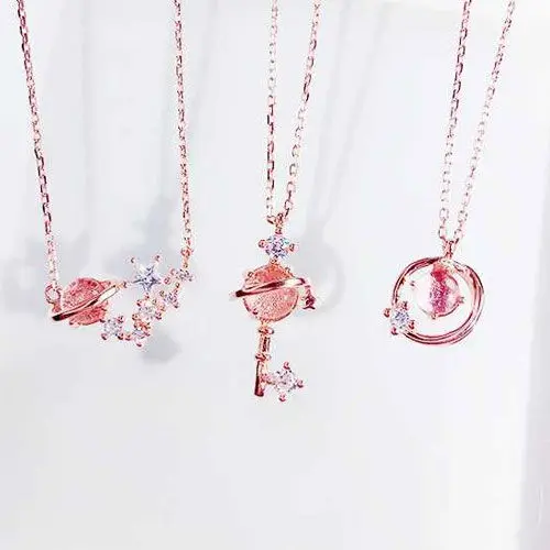 WOLLET модный дизайн в виде ключа Ins ожерелье женский Аврора студент цепочка с