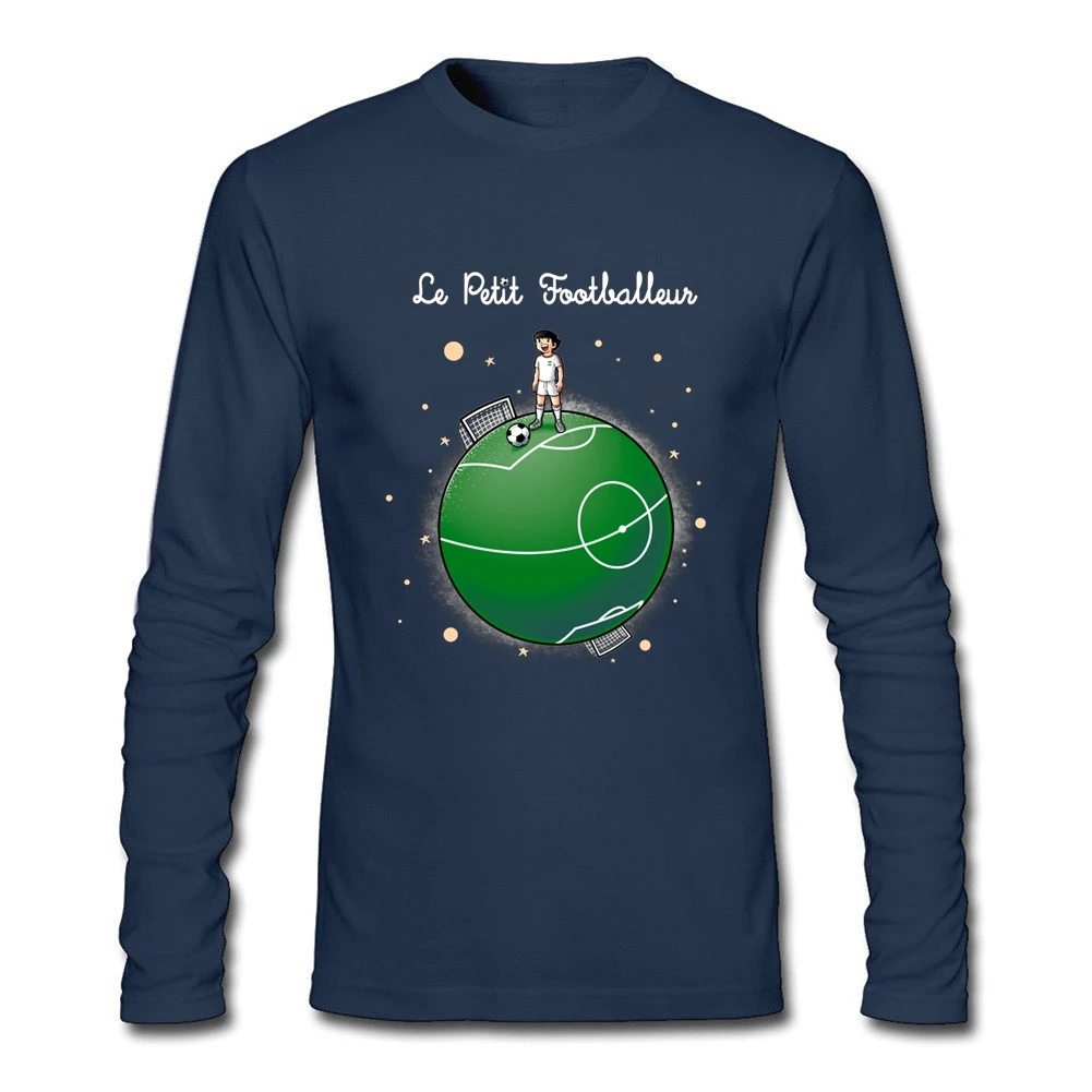 Забавные Стиль капитан Tsubasa Футболка мужская рубашка с длинными рукавами и
