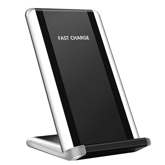 Черный QI Galaxy G400 Настольное вертикальное Мобильное Беспроводное зарядное утройство для телефона передатчик умный чип Быстрая зарядка для: IPHONE samsung huawei - Цвет: Черный