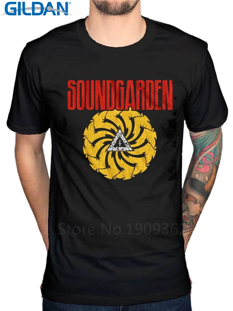 Футболка веб сайтов короткий рукав подарок летняя Soundgarden плохой палец круглый