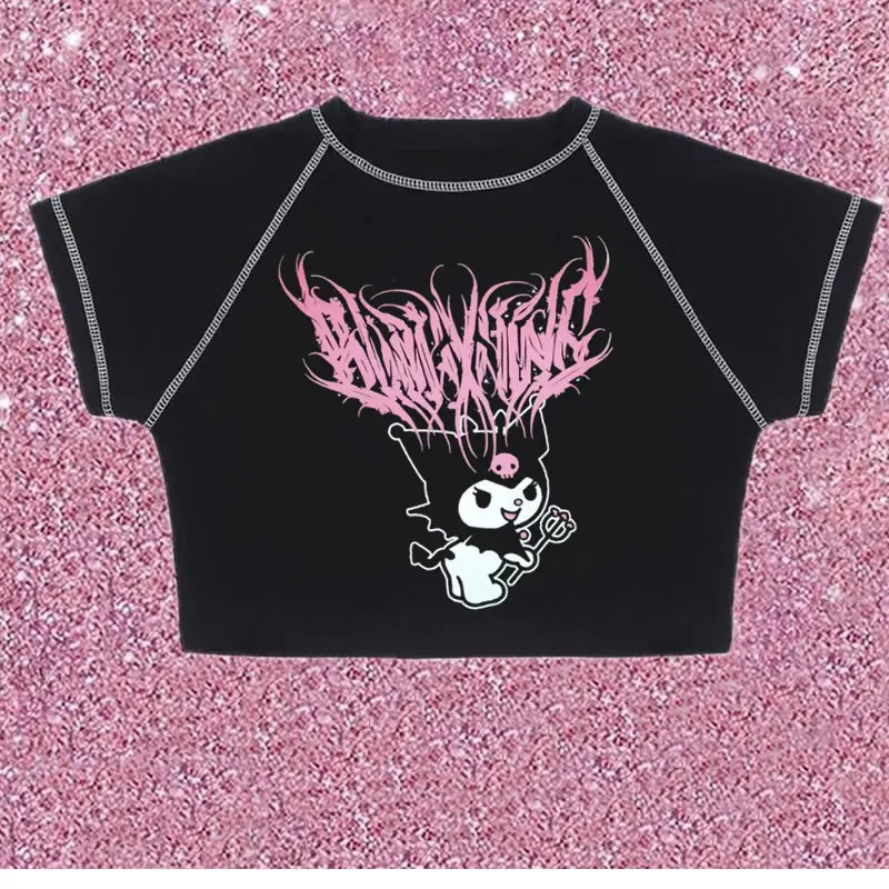 

Gothic T-shirt aesthetic T-shirt y2k T-shirt vintage T-shirt Street shirt Harajuku shirt Punk shirt Gothic shirt Rap shirt