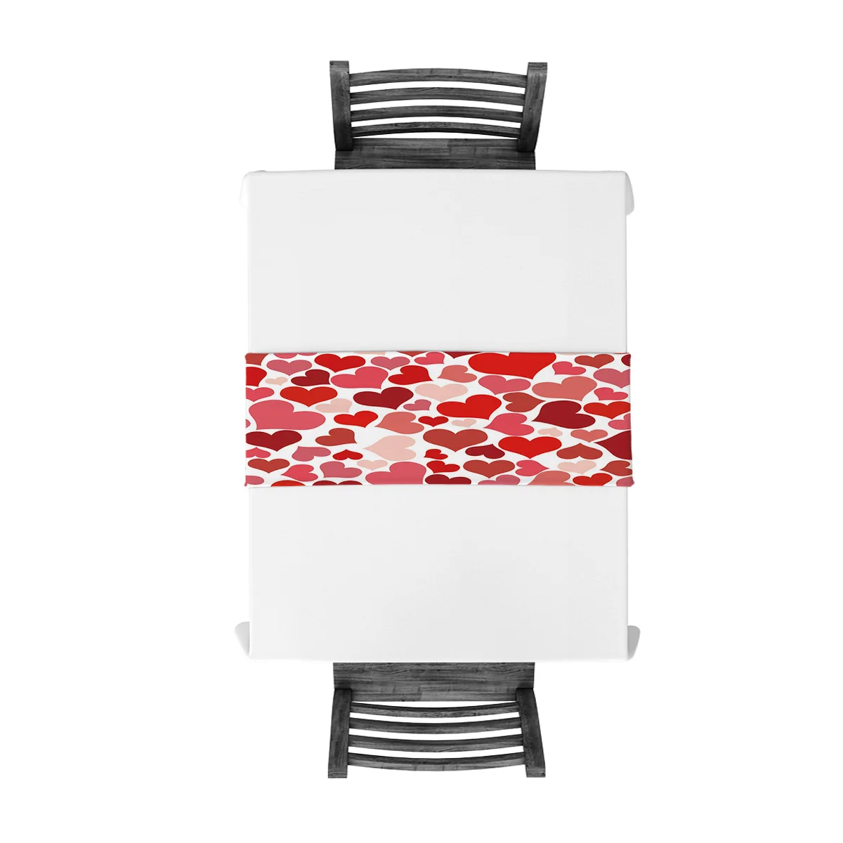 Сердца Красного цвета на День святого Валентина сердца скатерти праздничная