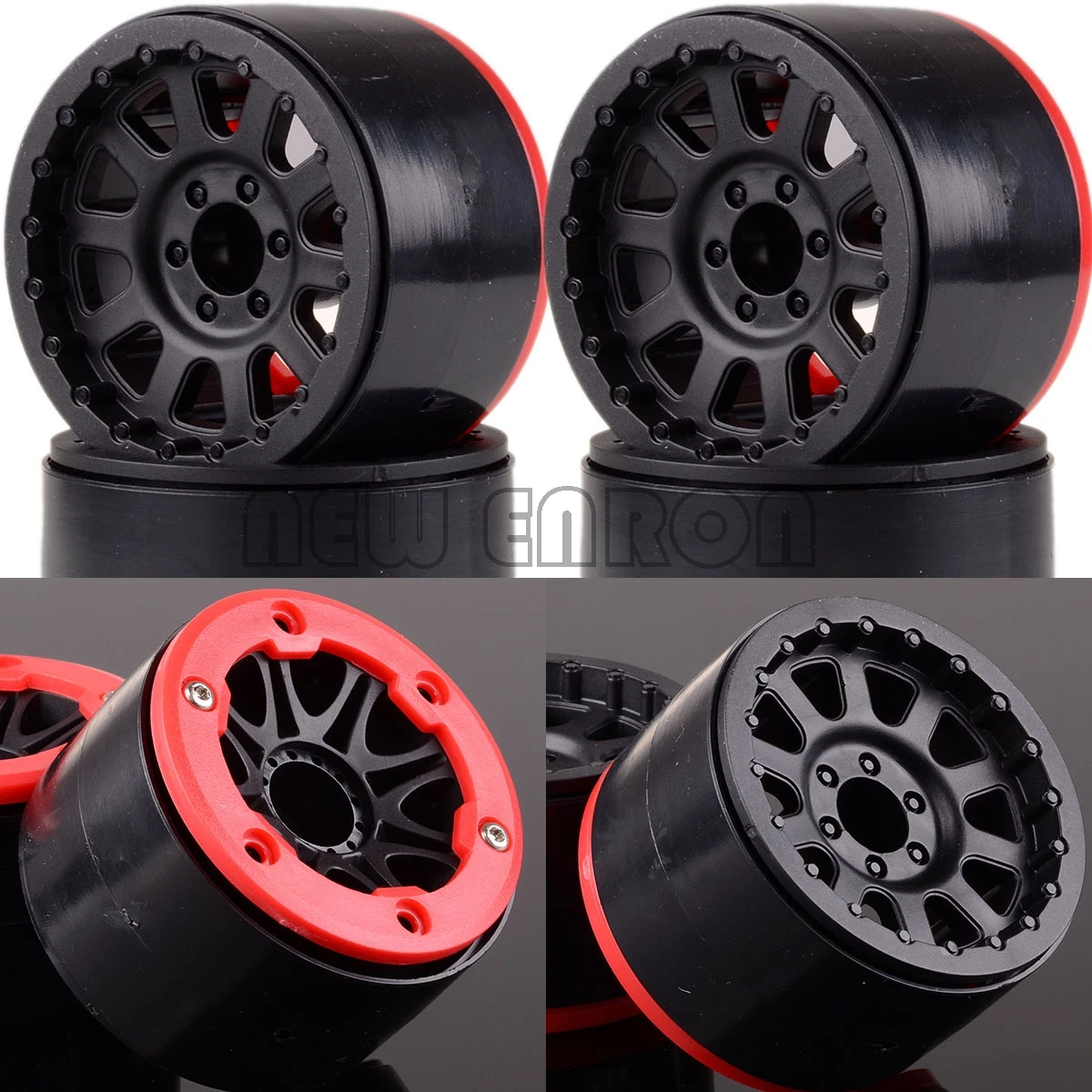 ENRON 4P 2," Beadlock Колесные диски концентратор RC 1:10 Рок Гусеничный 6006 для SCX10 осевой Рейф RR10 TRX-4 TRX4 KM2 YETI 90045 90031