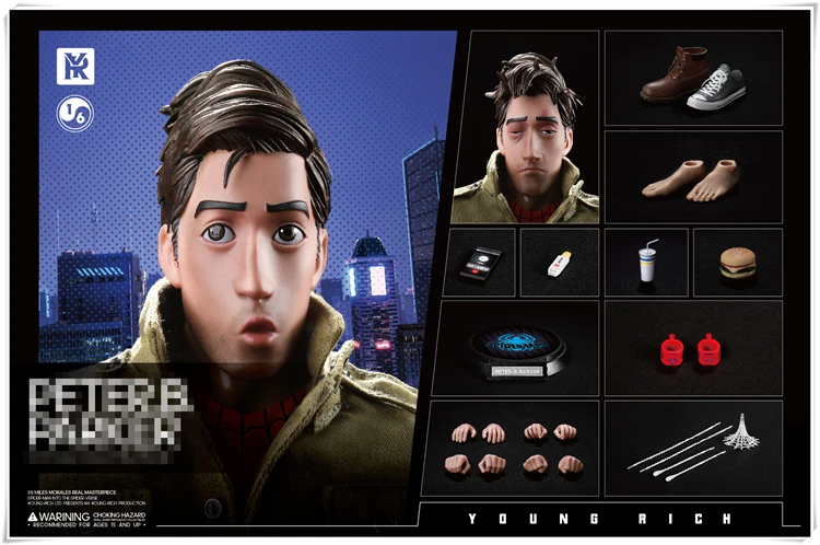 

1/6 Male Figure Model Full Set Doll Spider Normal Version SP006 Suit Version SP007 with Small Belly