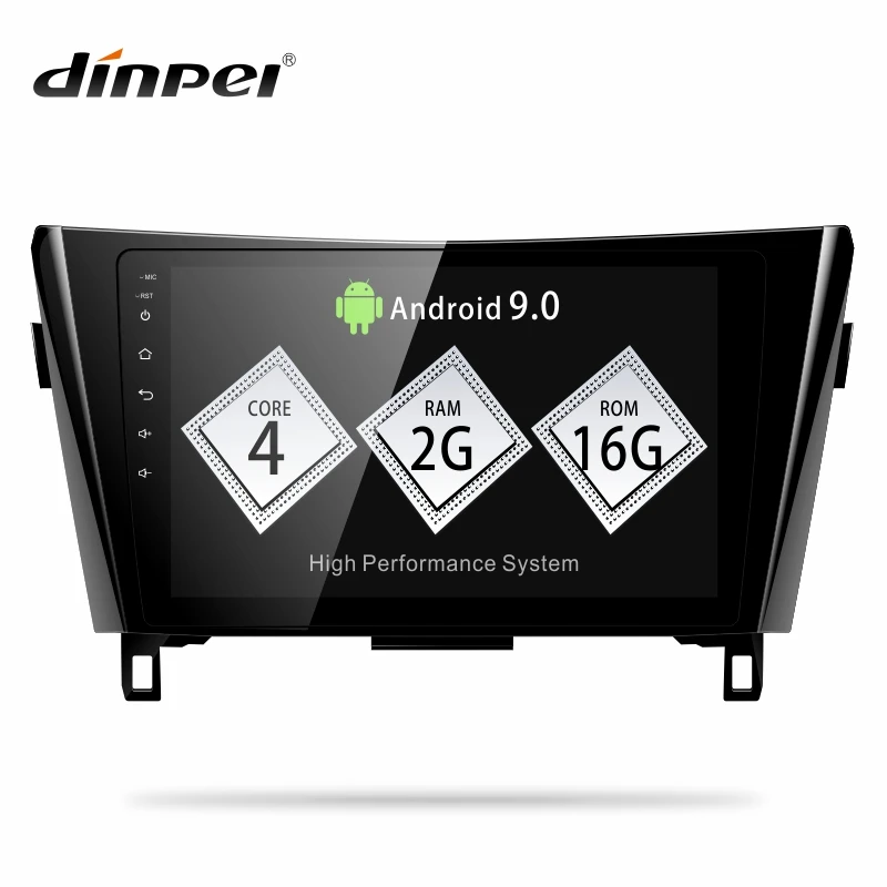 Dinpei Android 9 0 автомобильный Радио мультимедийный плеер для Nissan X Trail Qashqai 2014 2015 2019 gps