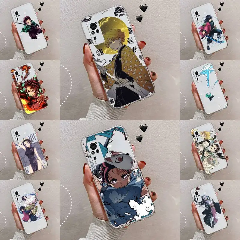 

Demon Slayer Phone Case Transparent For VIVO NEX V Z Y X 17 15 11 9 6 5 3 1 i S MAX PRO X 20SE Soft TPU Mobile bags