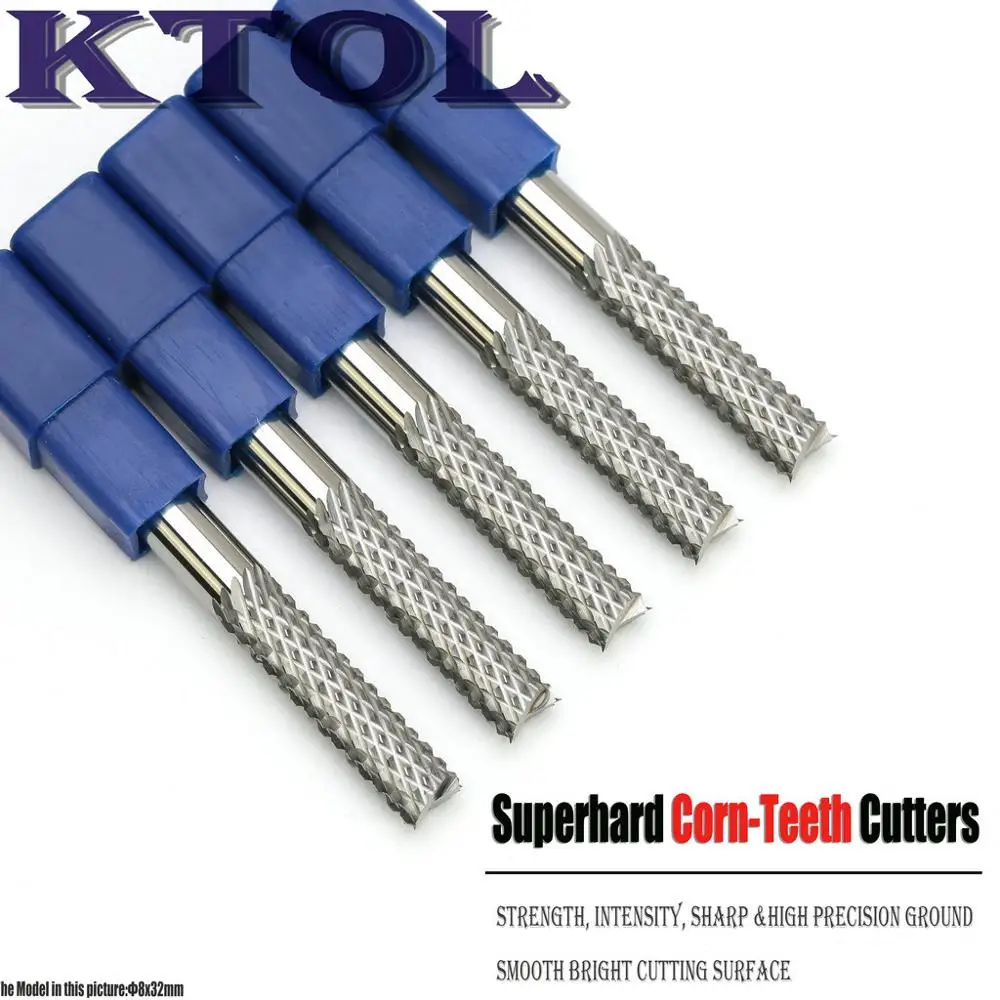 8*32 * 80L резак для печатной платы фреза из карбида Фрезы с ЧПУ на очень твердом