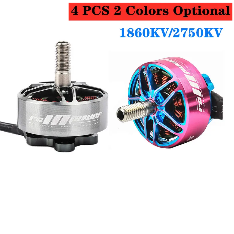 4 шт. RCINPOWER GTS V2 2207PLUS 2207 2750KV 1860KV 6S бесщеточный двигатель для радиоуправляемых